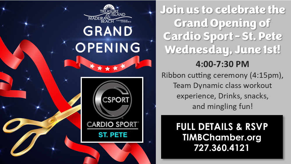 Grand Opening & Ribbon Cutting | Cardio Sport – St. Pete