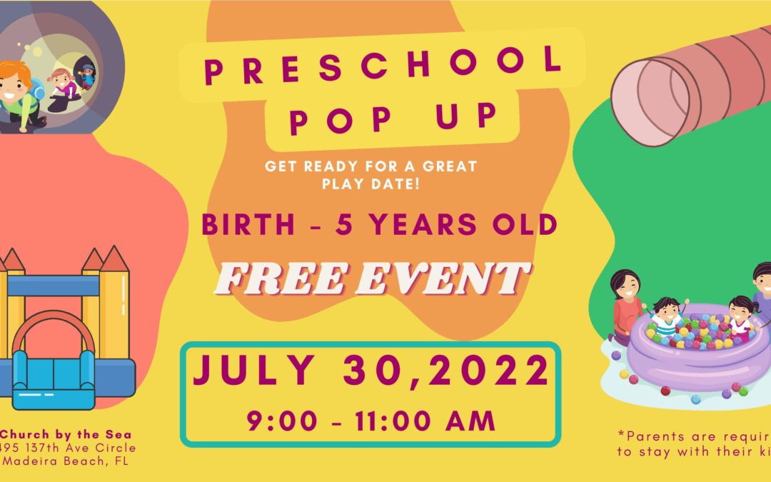 Church by the Sea Free Preschool Pop Up
