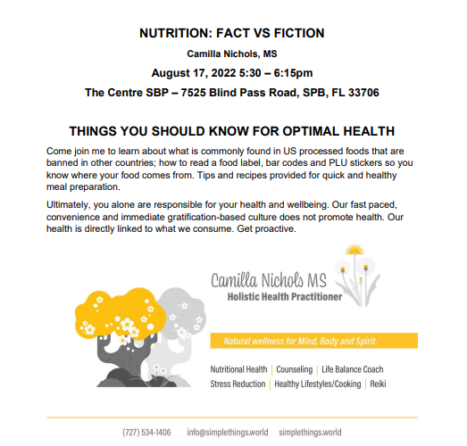 NUTRITION: FACT VS FICTION