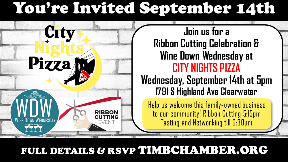 Wine Down Wednesday & Ribbon Cutting at City Nights Pizza